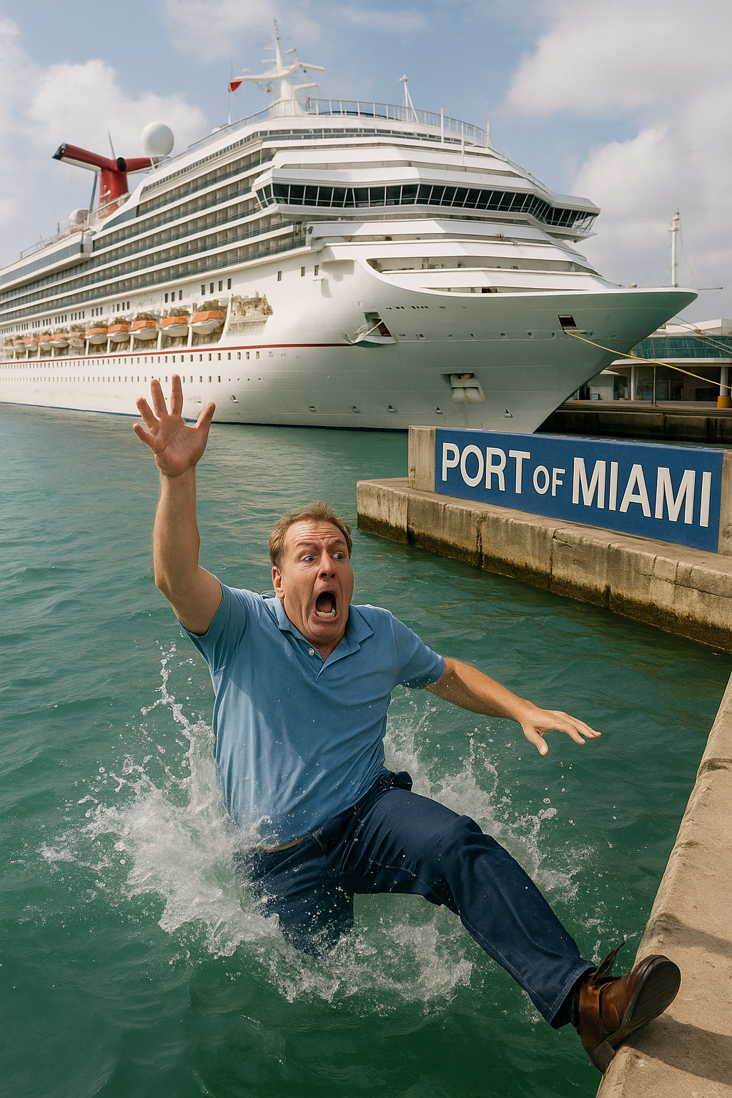 Can I sue if I fell in port while disembarking?