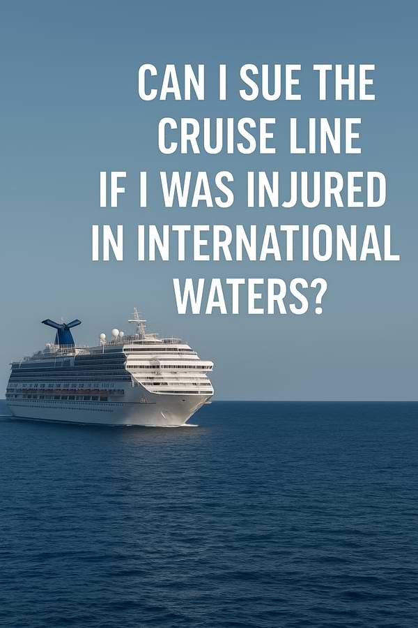 Can I sue the Cruise Line If I was Injured in International Waters, If So, What Laws Apply? 
