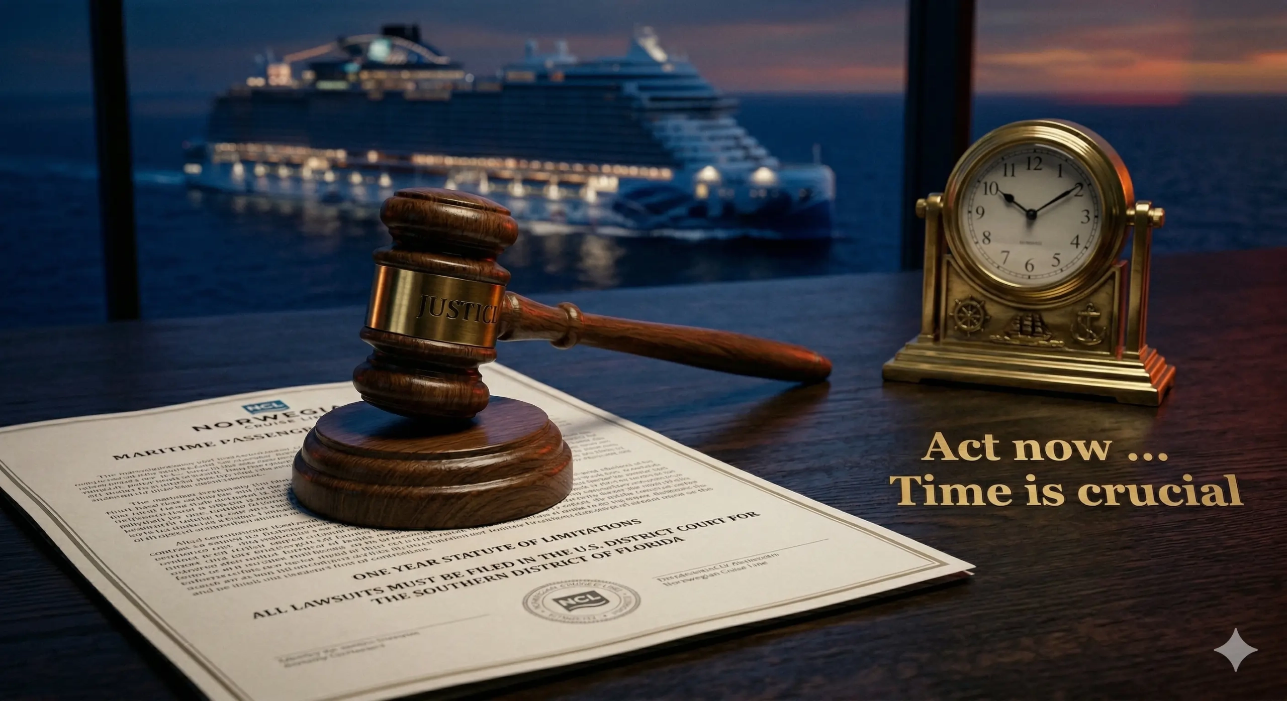 Norwegian Cruise Line's ticket contract imposes a one-year statute of limitations