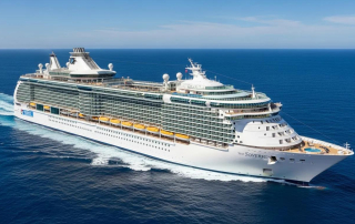 Cruise ship at sea representing maritime travel and passenger rights