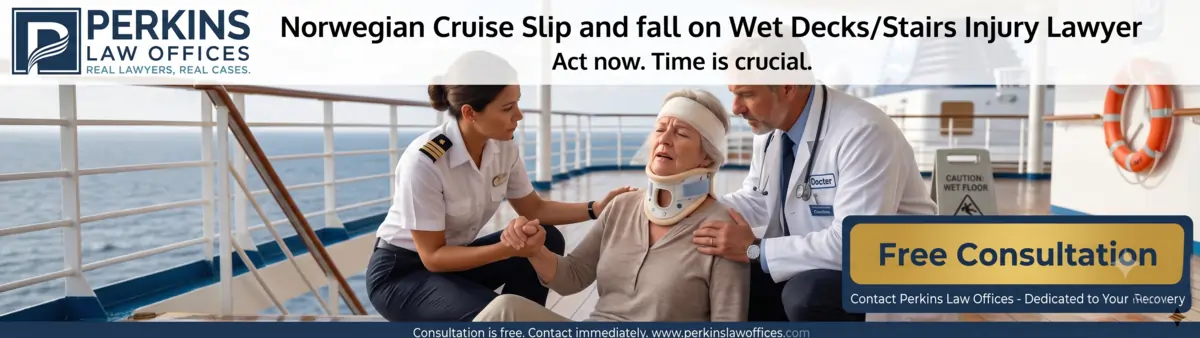 Norwegian Cruise Slip and fall on Wet Decks/Stairs Injury Lawyer