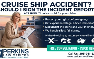 Should I sign cruise ship incident report?